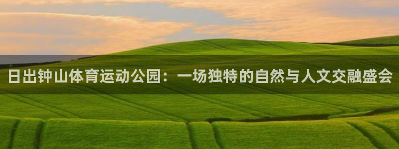 3377体育全网：日出钟山体育运动公园：一场独特的自然与人文交融盛会